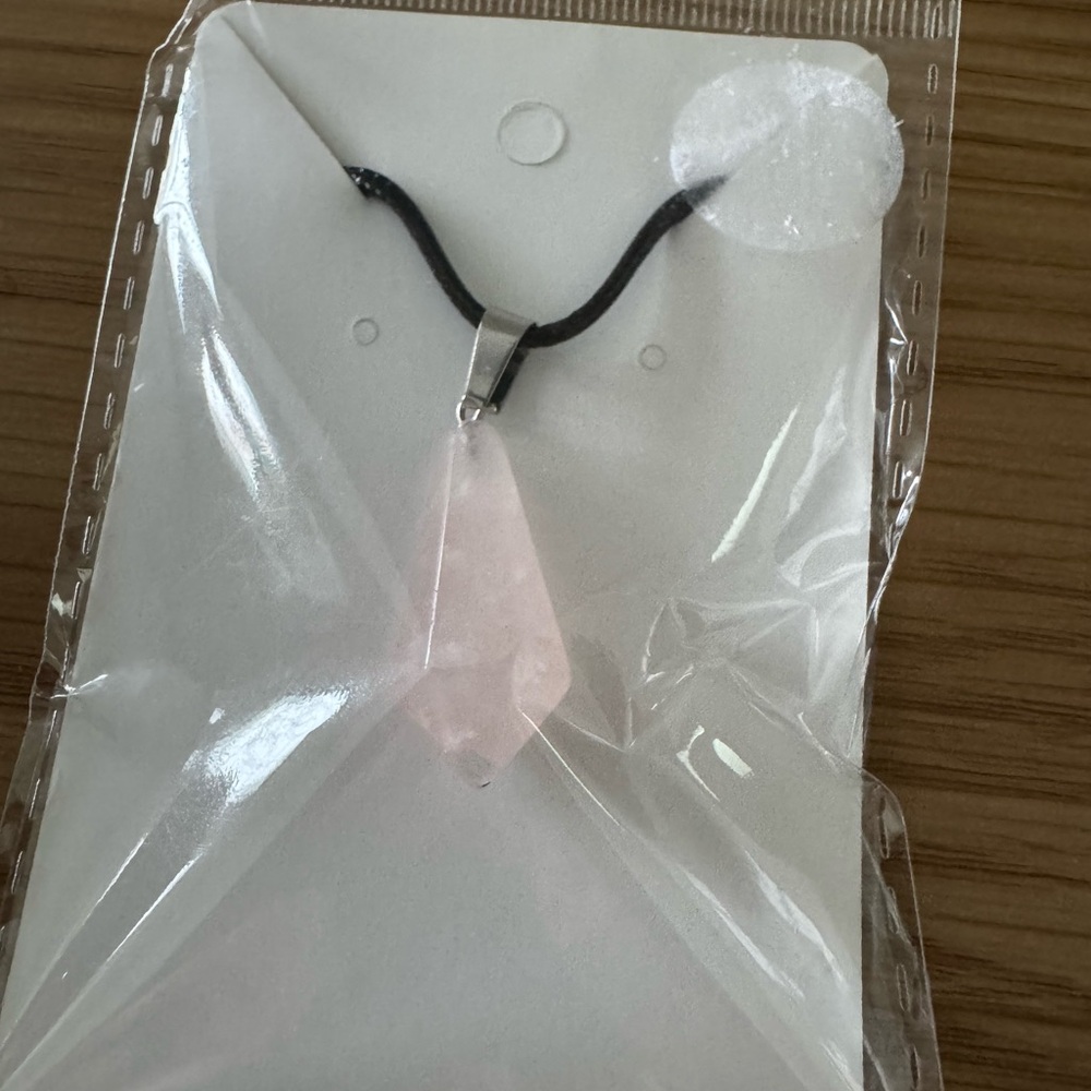 Howie Creations Pink Crystal Pendant Necklace - NWOT